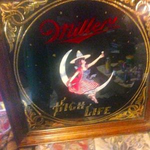 Miller High life 1980 mirrored picture original